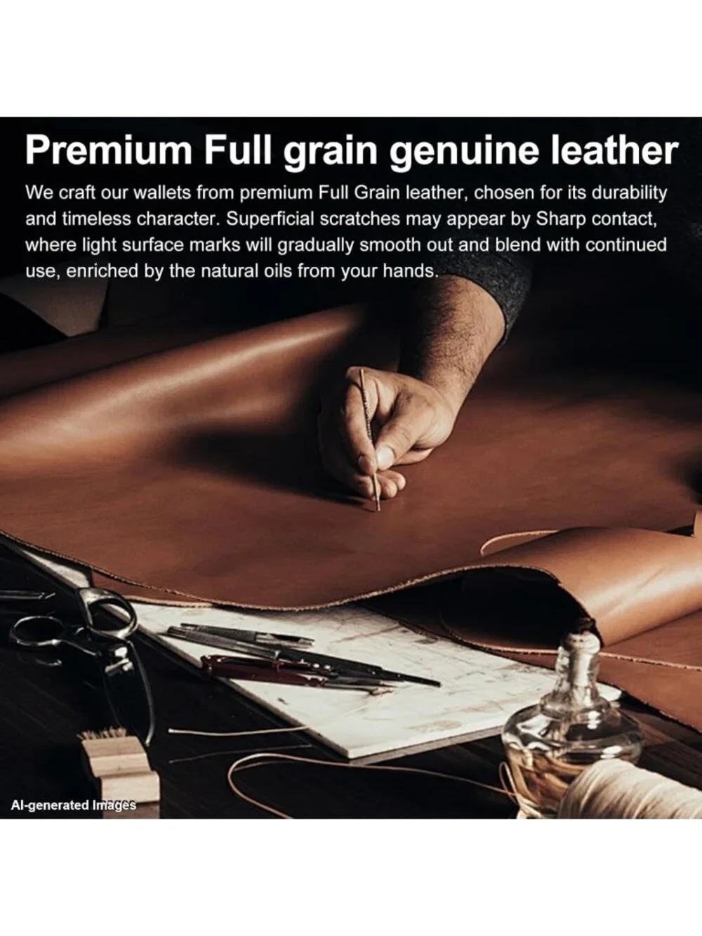 Slim RFID Genuine Leather Wallet for Men | Minimalist Smart Design, Stylish